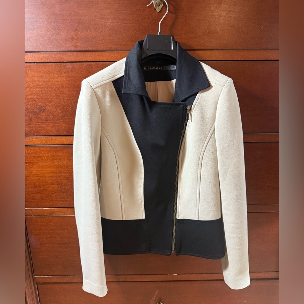 Iris Setlakwe Black and Cream Women's Jacket